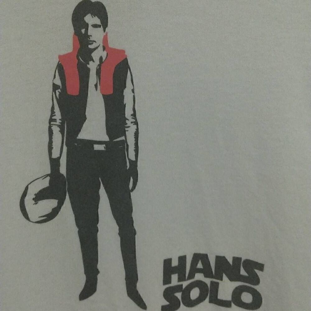 Han Solo Tshirt, XL, Light Grey, Short sleeve, collectable, graphic